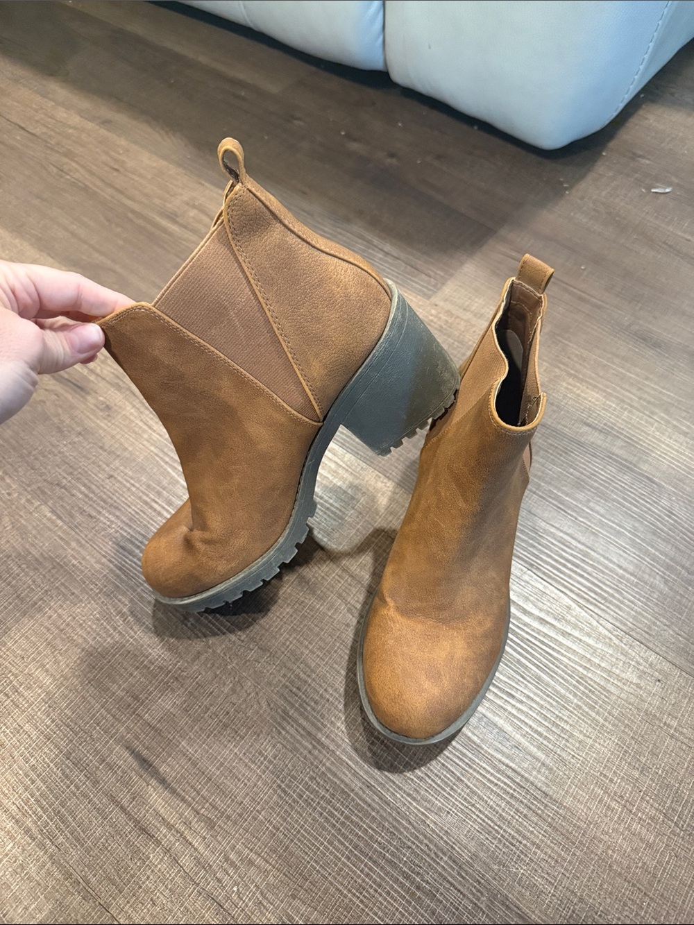 Dirty Laundry Chestnut Chelsea Lug Ankle Boots
